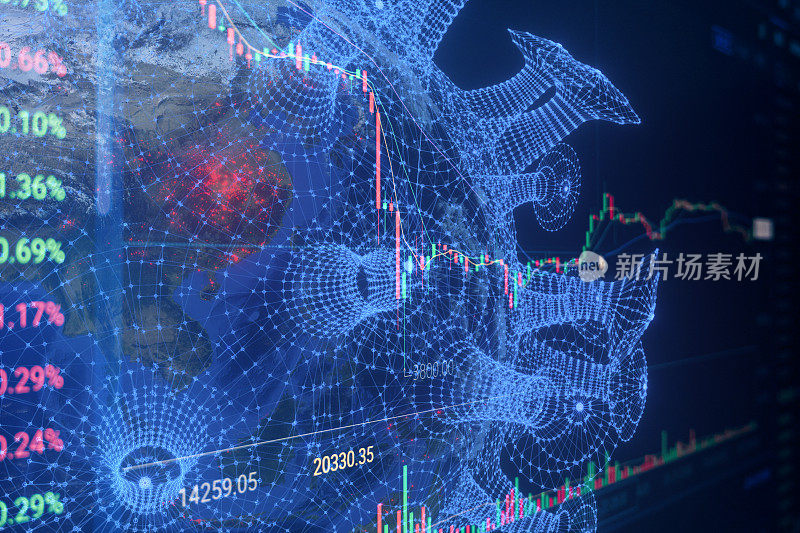 Coronavirus and finance concepts